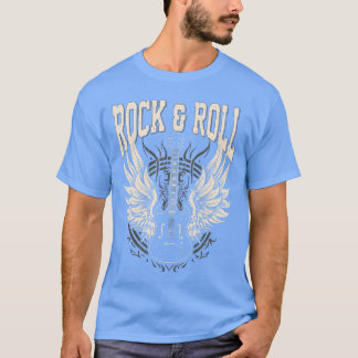 Camiseta Regalos de amante de Rock and Roll Guitarra Eléctr