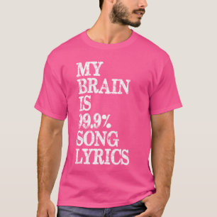 Camiseta Regalos de amantes de la música - Mi cerebro es di