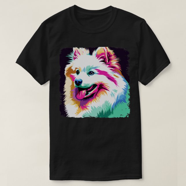 Camiseta Regalos de amantes del arte del perro en el esquim (Diseño del anverso)