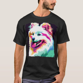 Camiseta Regalos de amantes del arte del perro en el esquim