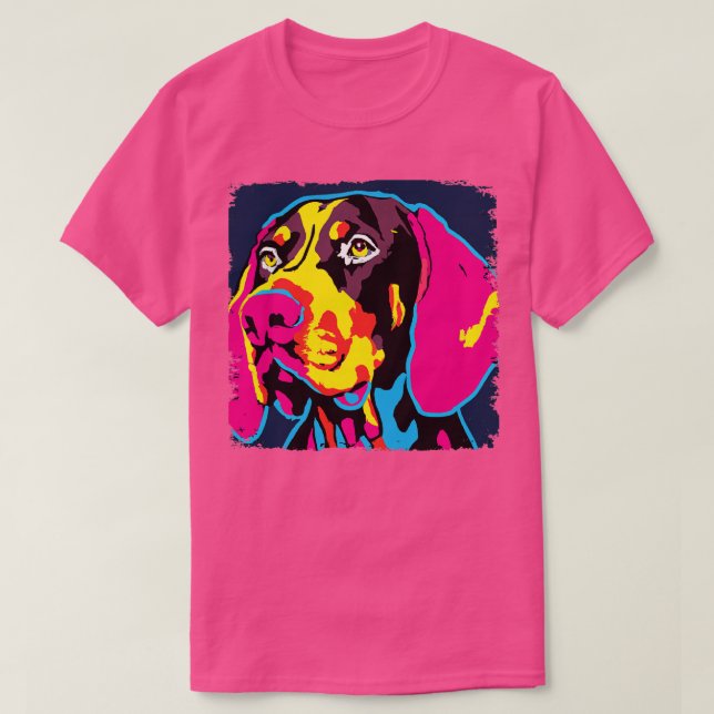 Camiseta Regalos de amantes del arte del puntero en Alemani (Diseño del anverso)