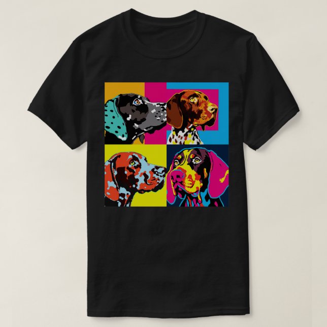 Camiseta Regalos de amantes del arte del puntero en Alemani (Diseño del anverso)