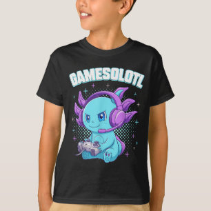 Camiseta Regalos de anime kawaii de videojuegos de ajolote