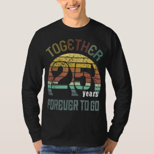 Camiseta Regalos De Aniversario Boda De 25 Años Para Pareja