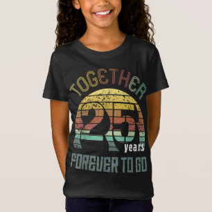 Camiseta Regalos De Aniversario Boda De 25 Años Para Pareja