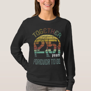 Camiseta Regalos De Aniversario Boda De 25 Años Para Pareja