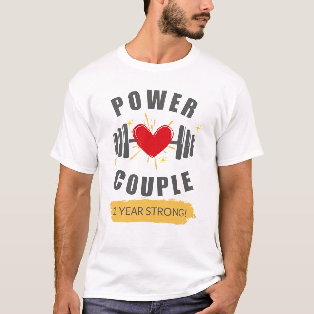 Camiseta Regalos de aniversario personalizados - Pareja Per (Anverso)