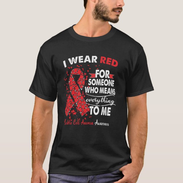 Camiseta Regalos de apoyo a guerreros por anemia falciforme (Anverso)