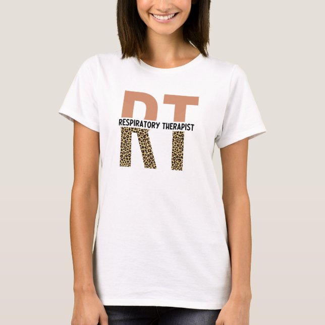 Camiseta Regalos de Apreciación de Terapia Respiratoria RT (Anverso)