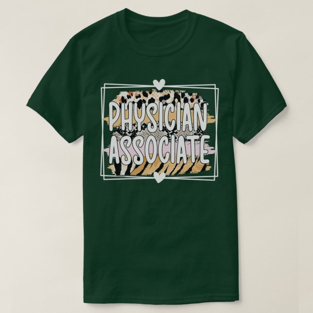 Camiseta Regalos de Apreciación del Corazón de Asociado Méd (Diseño del anverso)