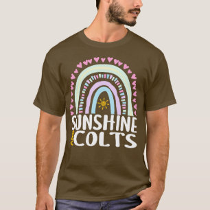 Camiseta Regalos de arcoiris lindos del sol y potros para m