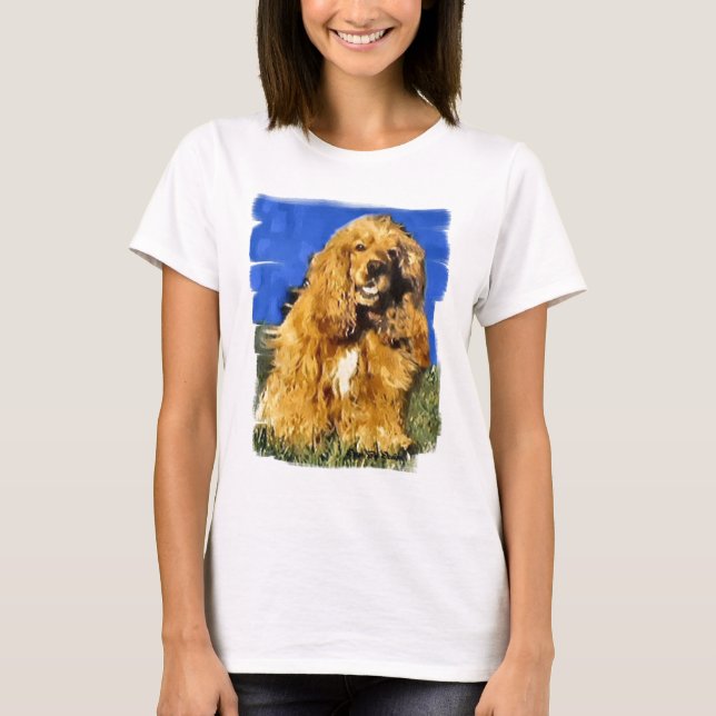 Camiseta Regalos de arte de Cocker Spaniel (Anverso)