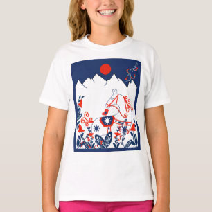 Camiseta Regalos De Arte Folclórico Sueco Y Finlandés