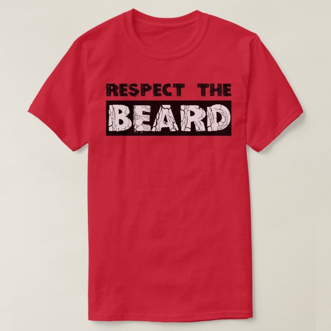 Camiseta Regalos de barba Respeten las ideas divertidas de  (Diseño del anverso)
