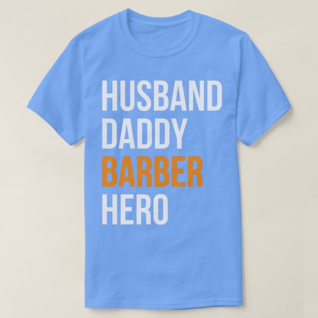 Camiseta regalos de barbero 3 (Diseño del anverso)