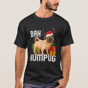 Camiseta Regalos de bebé Pug Hum Xmas Puggle Bah Humpug Per