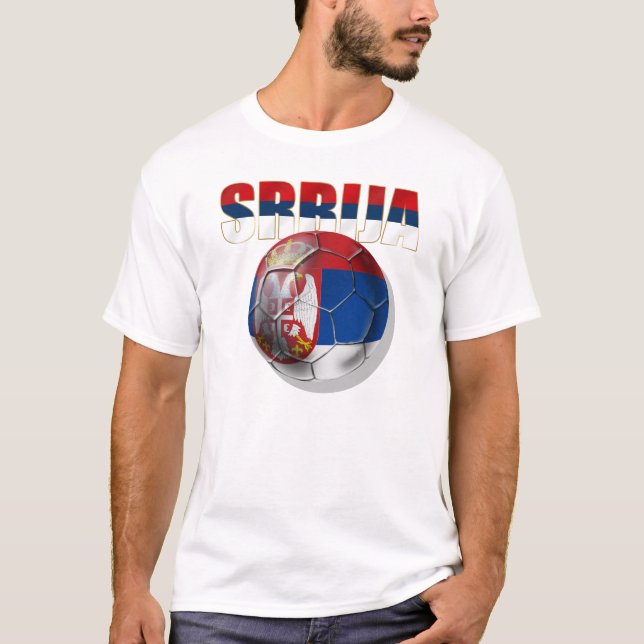 Camiseta Regalos de Beli Orlovi de la bandera de Srbija (Anverso)