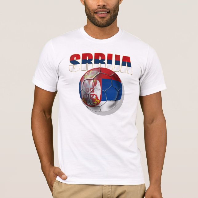 Camiseta Regalos de Beli Orlovi de la bandera de Srbija (Anverso)