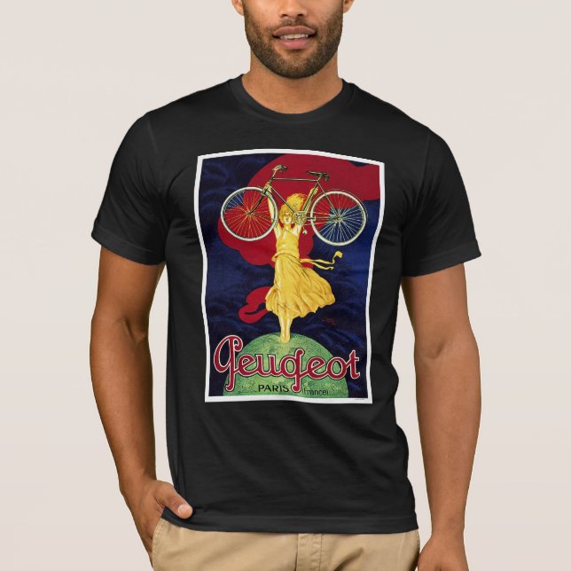 Camiseta Regalos de bicicletas de época - Peugeot en bicicl (Anverso)