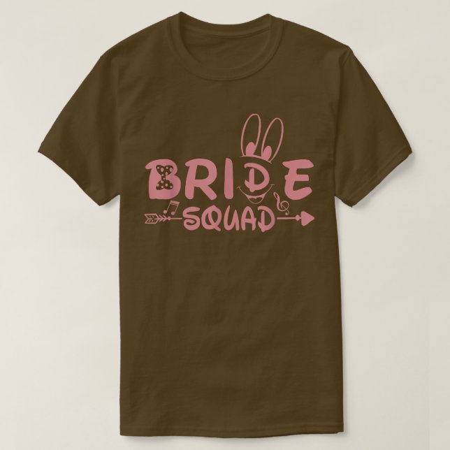 Camiseta Regalos de boda de Bride Squad Dama de honor Brida (Diseño del anverso)