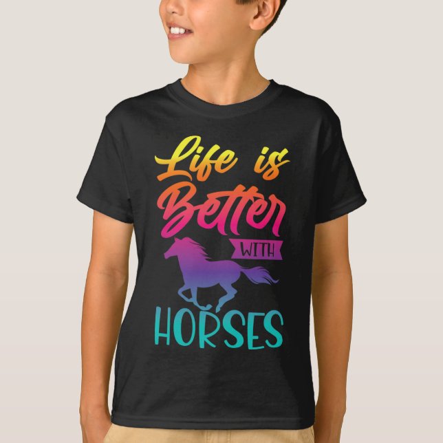Camiseta Regalos De Caballos Para Chicas. Riding2 (Anverso)