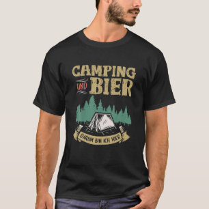 Camiseta Regalos De Camper Masculinos Para Camping Y Cervez