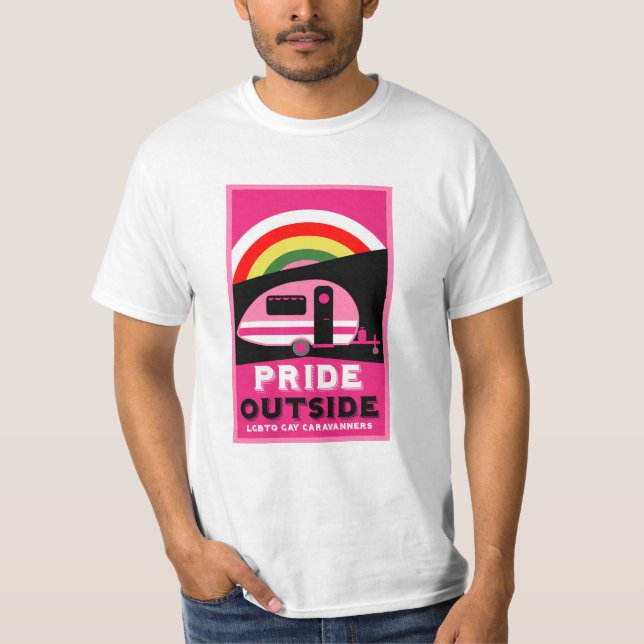 Camiseta Regalos de camping gay LGBTQ (Anverso)