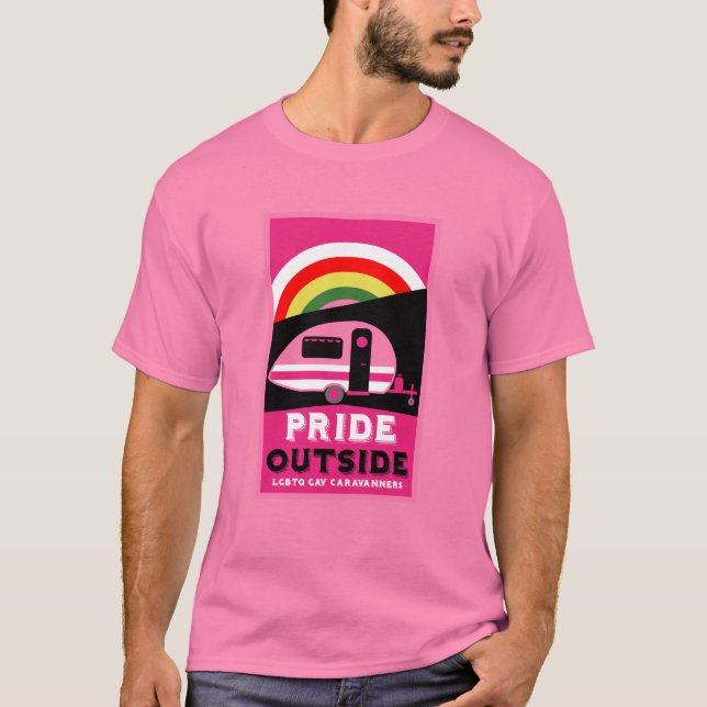 Camiseta Regalos de camping gay LGBTQ (Anverso)