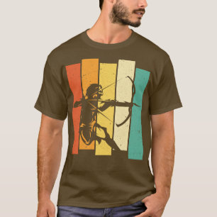 Camiseta Regalos de caza de vacas en tiro al arco retro
