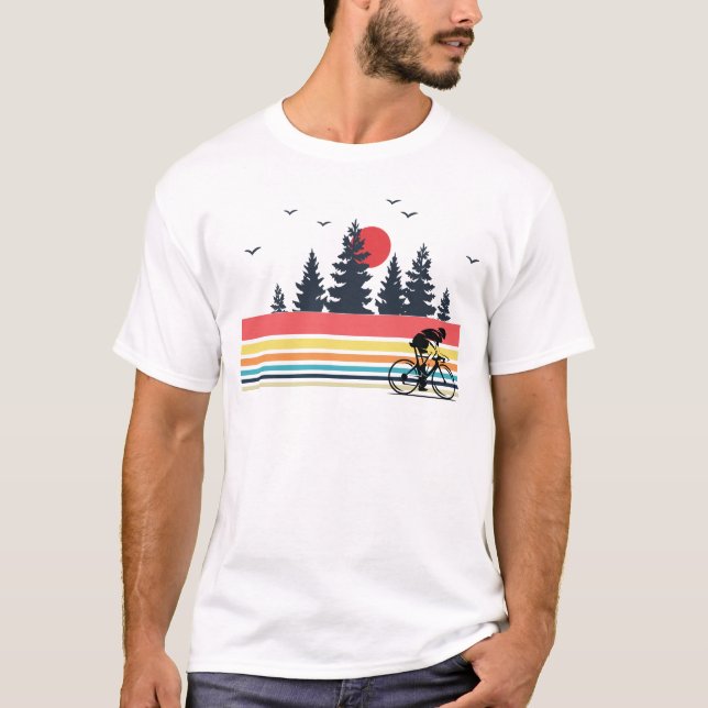 Camiseta Regalos de ciclo de la bici de montaña de la (Anverso)