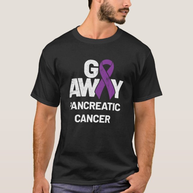 Camiseta Regalos de cinta morada | Cáncer Pancreático Nacio (Anverso)