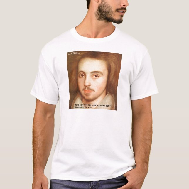 Camiseta Regalos de citas de amor de Christopher Marlowe "1 (Anverso)