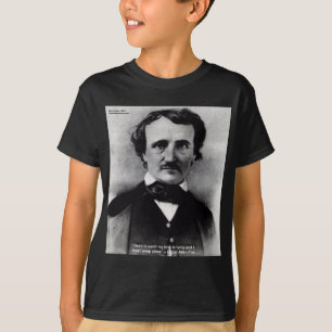 Camiseta Regalos de citas de amor de Edgar Allan Poe "Llora