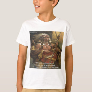 Camiseta Regalos de citas de Chief Joseph y la naturaleza C