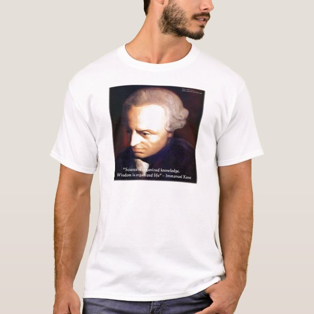 Camiseta Regalos de citas de Immanuel Kant Ciencia vs Conoc (Anverso)