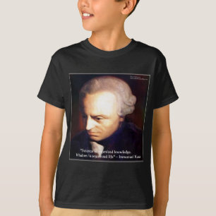 Camiseta Regalos de citas de Immanuel Kant Ciencia vs Conoc