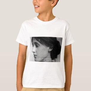 Camiseta Regalos de citas de sabiduría de Virginia Woolf "E