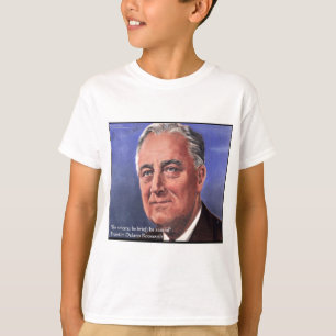 Camiseta Regalos de citas de sabiduría "Sea breve" de FDR (