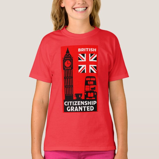 Camiseta Regalos de ciudadanía británica (Anverso)