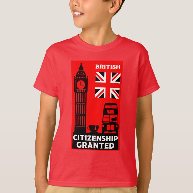 Camiseta Regalos de ciudadanía británica (Anverso)
