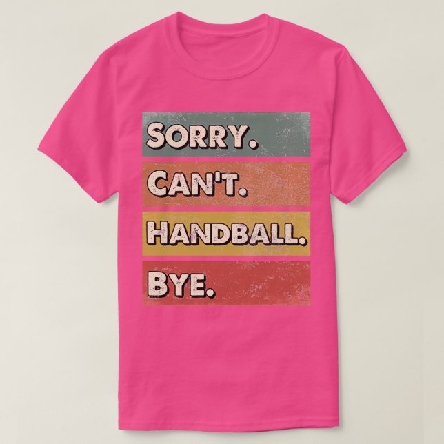 Camiseta Regalos de clase deportiva de balonmano (Diseño del anverso)