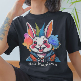 Camiseta Regalos de conejo estiloso para peluquero Hair Sty