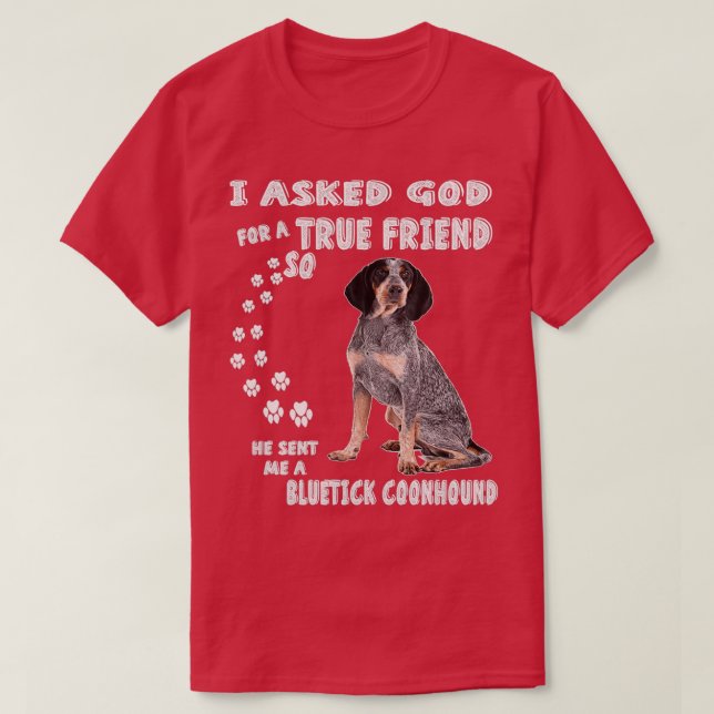 Camiseta Regalos De Coonhound De Bluetick Mom Bluetick (Diseño del anverso)