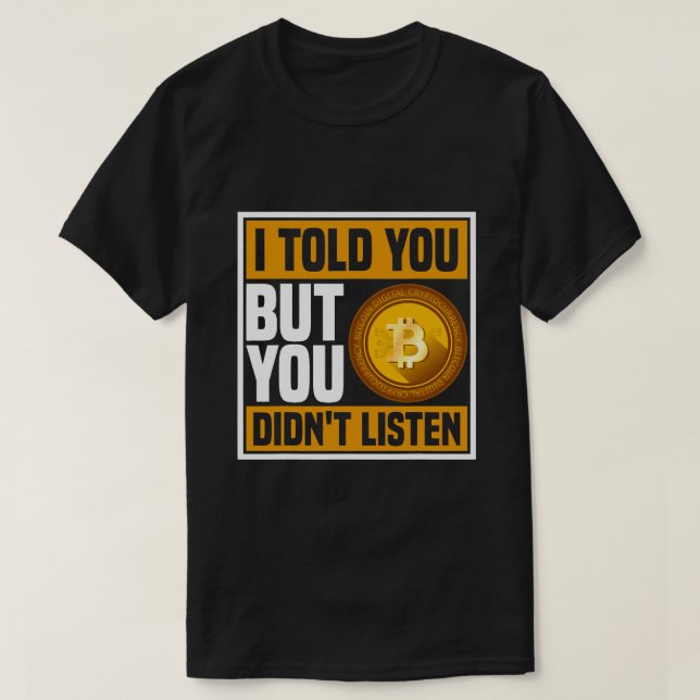 Camiseta Regalos de criptodivisa para minero y comerciante  (Diseño del anverso)
