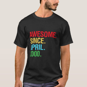 Camiseta Regalos de cumpleaños 20 - Increíble desde abril d