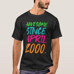 Camiseta Regalos de cumpleaños 20 - Increíble desde abril d