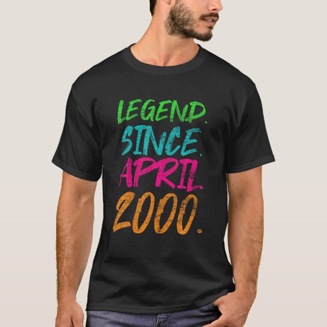 Camiseta Regalos de cumpleaños 20 - Leyenda desde abril de  (Anverso)