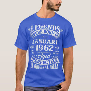 Camiseta Regalos de cumpleaños 60 leyendas nacidas en enero