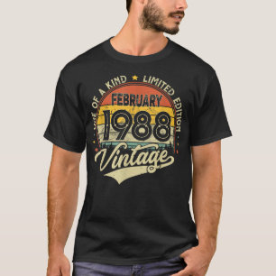 Camiseta Regalos De Cumpleaños De 34 Años De Edad Retro Nac