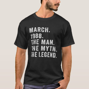Camiseta Regalos De Cumpleaños De 34 Años, Mamáes De Leyend
